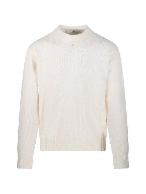 DUNST ribbed-trim crew-neck sweater