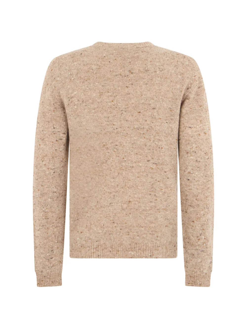 Roberto Collina flecked-knit crew-neck sweater Beige