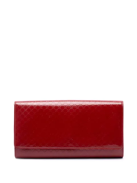 Gucci Pre-Owned bolso de mano Broadway de charol con motivo Microguccissima 2016-2026