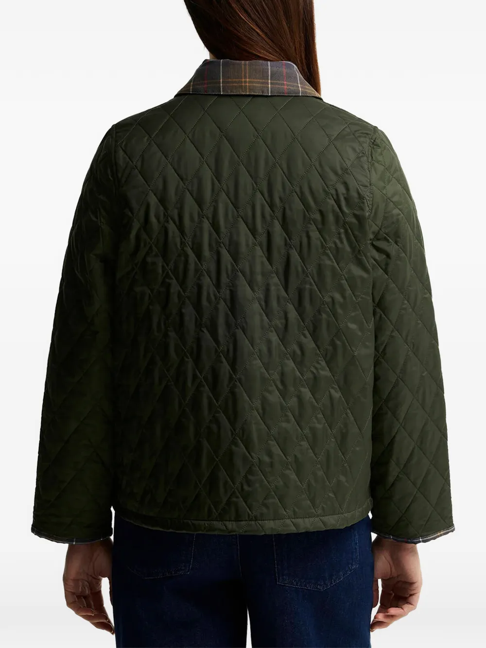 Barbour Icons jack met diamantquilt Groen