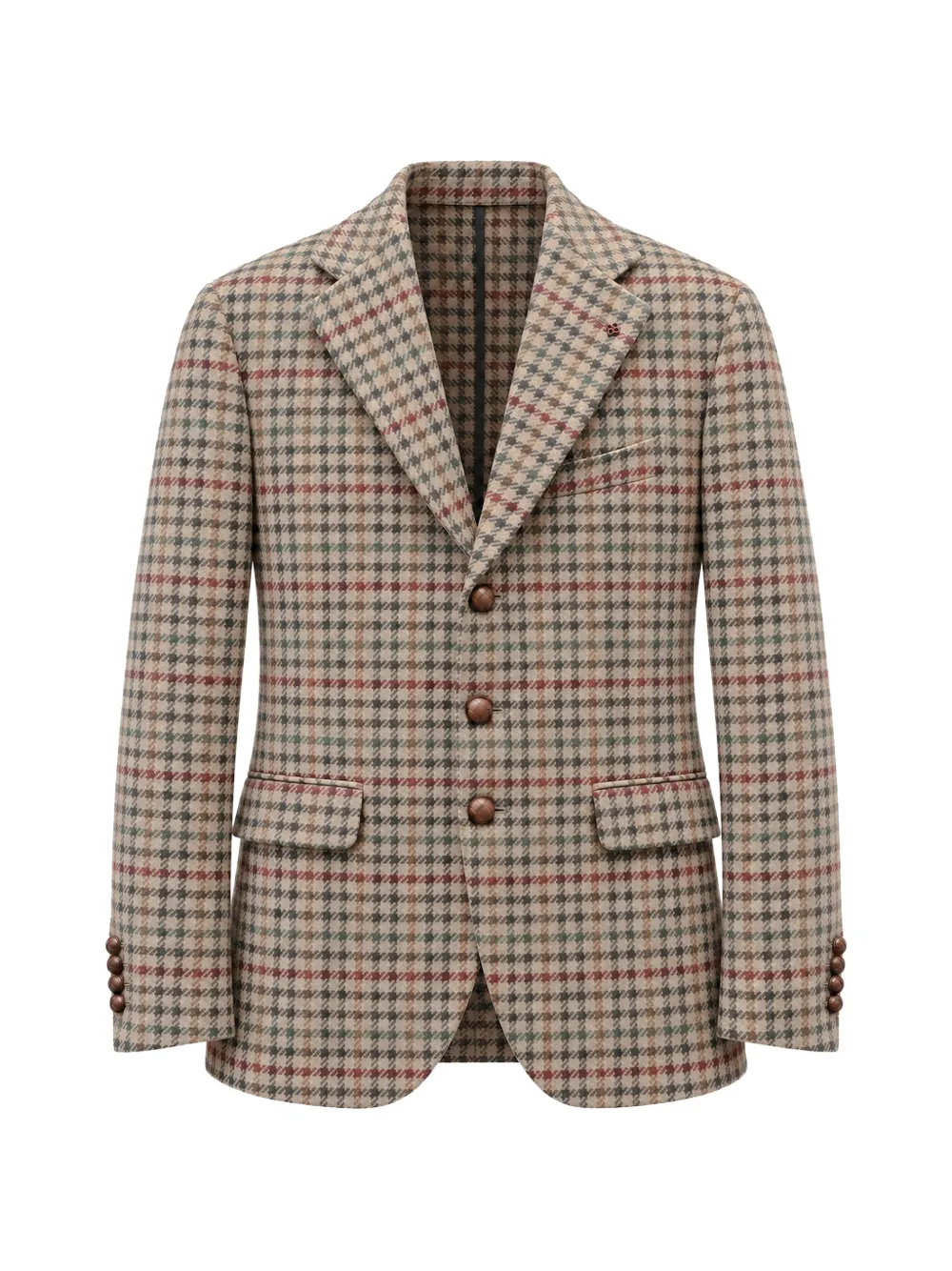 Tagliatore houndstooth check single-breasted blazer - Toni neutri