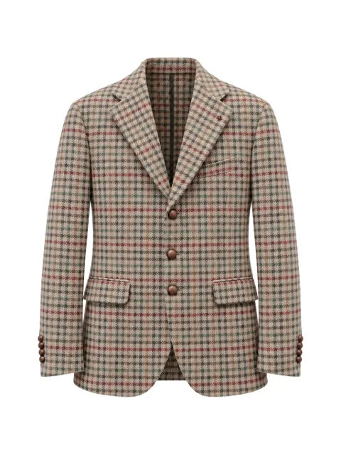 Tagliatore houndstooth check single-breasted blazer