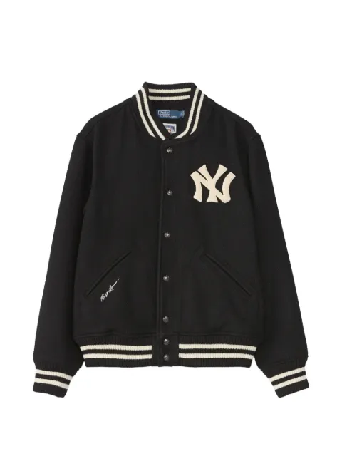 Polo Ralph Lauren logo-patch bomber jacket