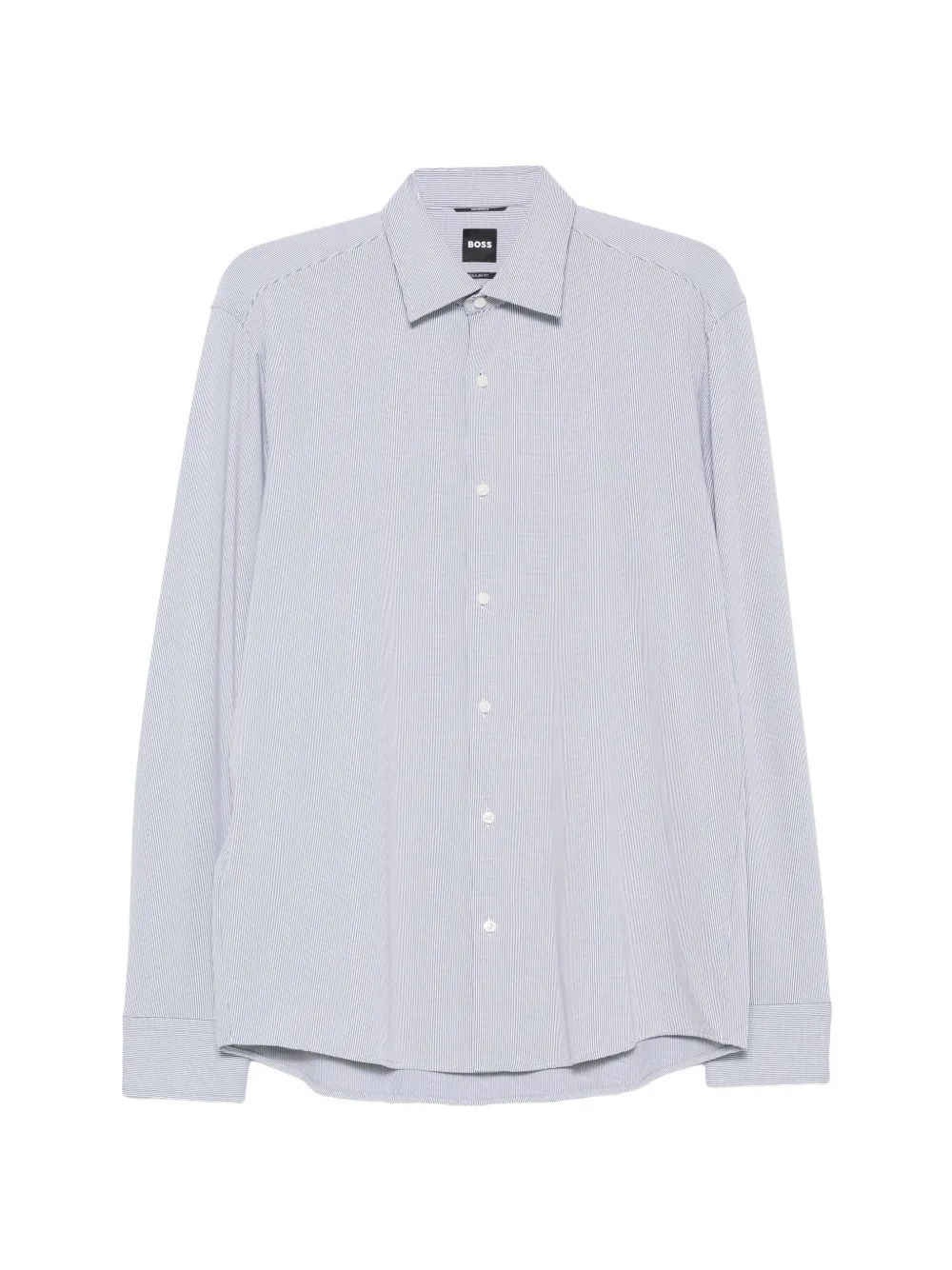 BOSS micro-stripe buttoned shirt