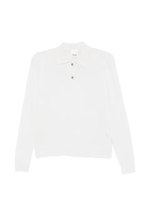 Allude polo boutonné à manches longues