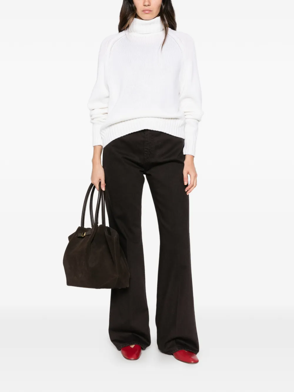 Allude Coltrui met raglan mouwen Wit