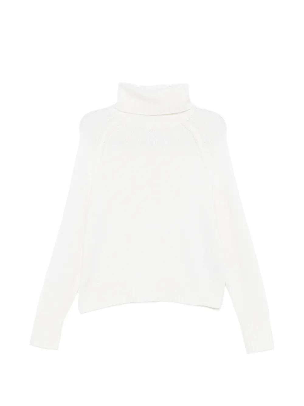 Allude roll-neck raglan-sleeve sweater - Bianco