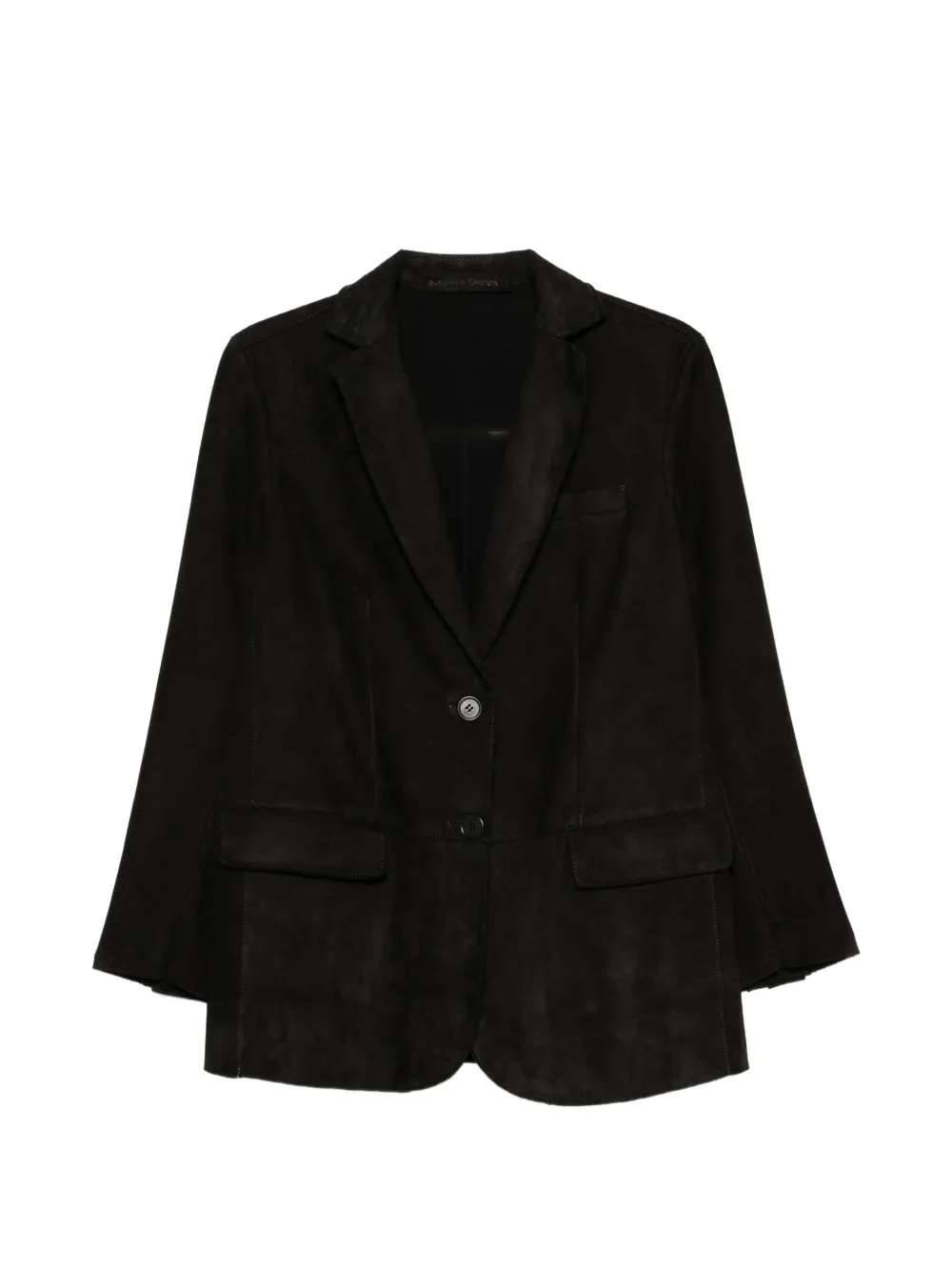 Santoro suede single-breasted jacket - Nero