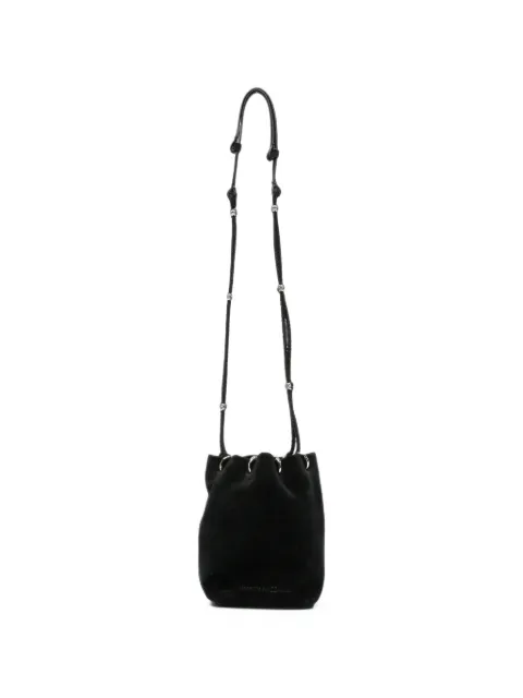 Benedetta Bruzziches suede drawstring bucket bag