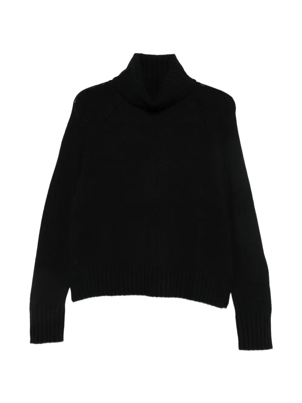 Allude roll-neck raglan-sleeve sweater - Nero