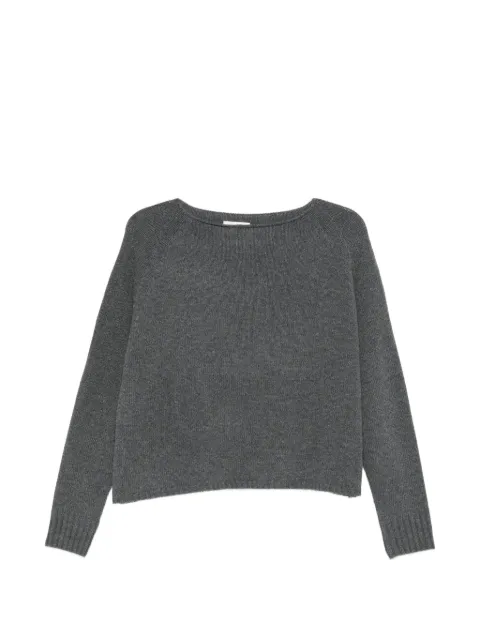 Ma'ry'ya raglan-sleeve boat-neck sweater