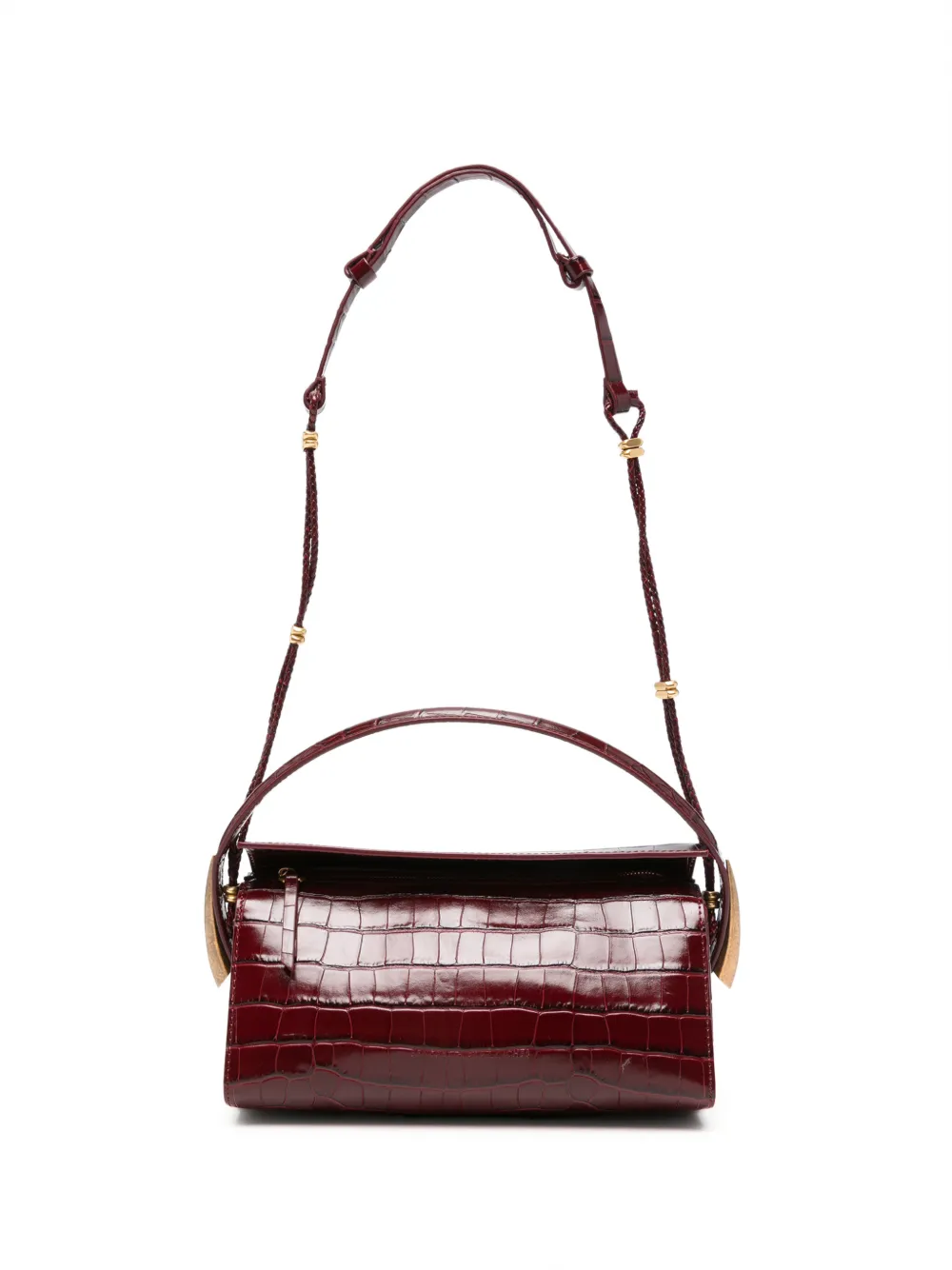 Benedetta Bruzziches croc-effect leather shoulder bag