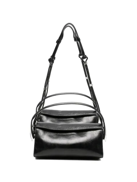 Benedetta Bruzziches braided-strap leather shoulder bag
