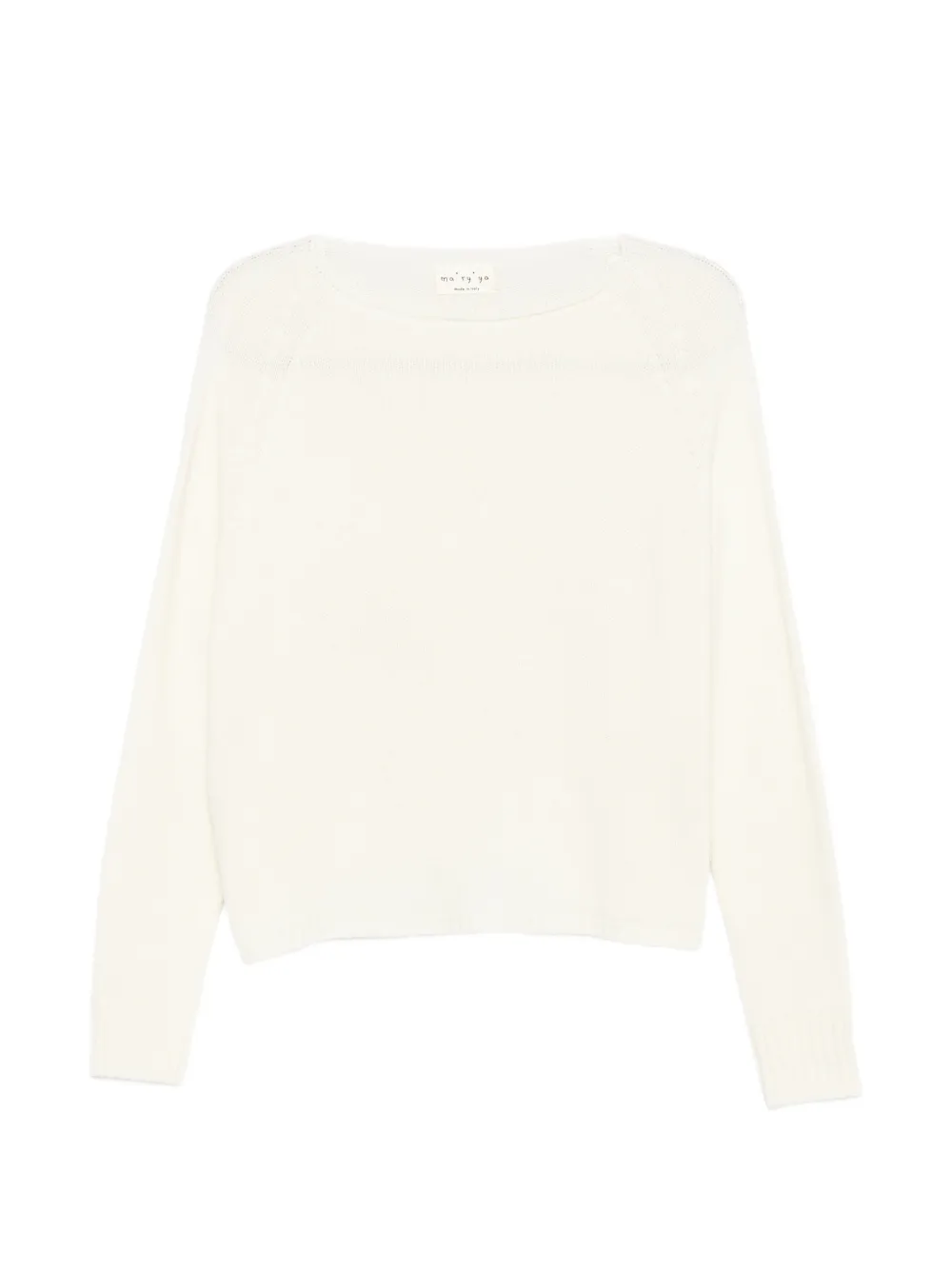 Ma'ry'ya raglan-sleeve boat-neck sweater - Toni neutri