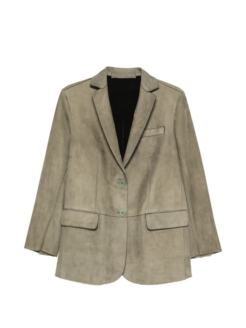 Santoro suede notched-lapel jacket