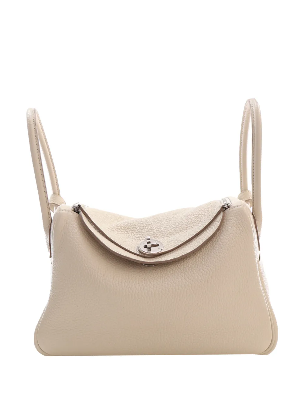 Hermès Pre-Owned 2021 Clemence Lindy 26 satchel - Neutrals