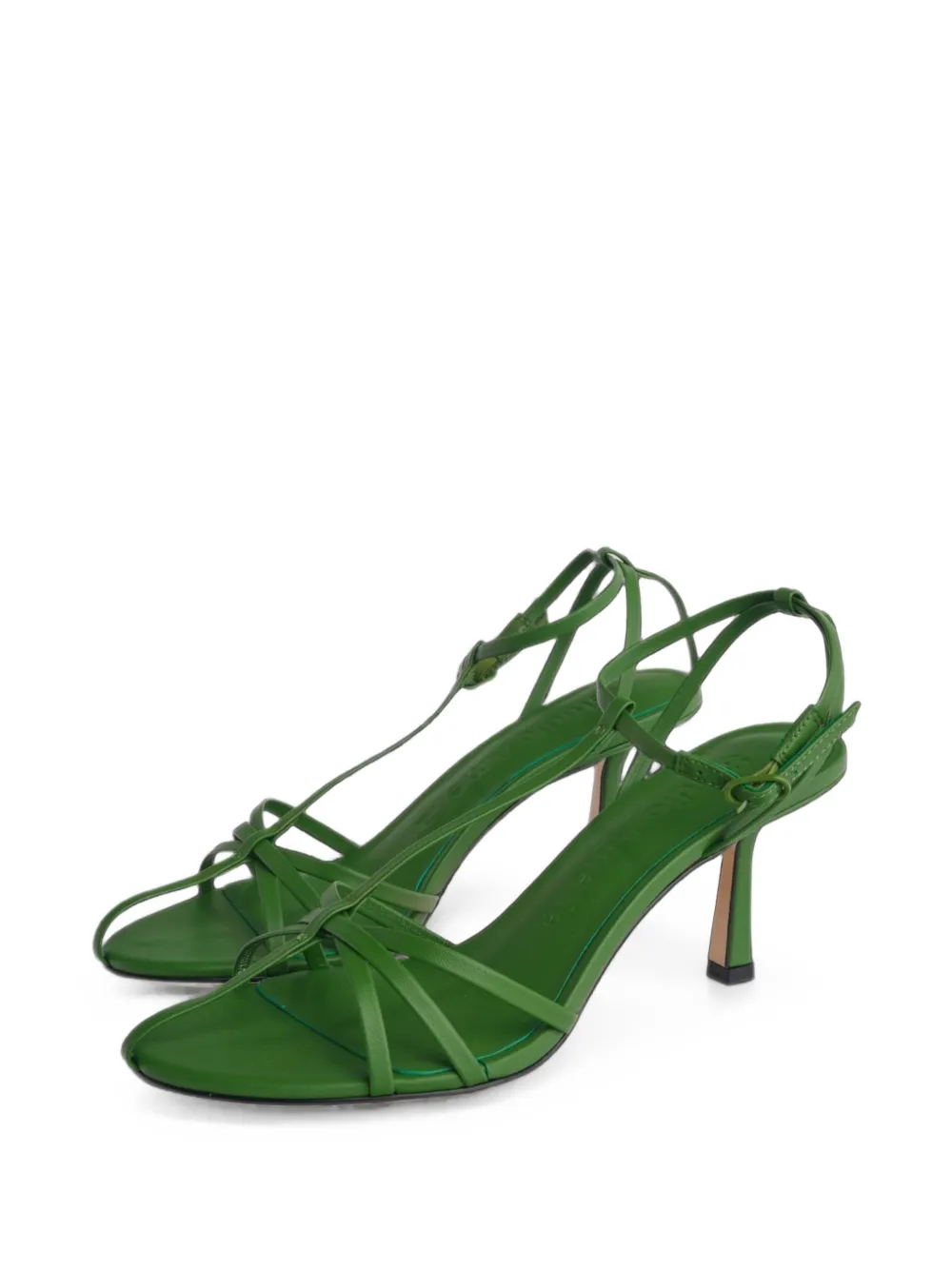 Studio Amelia Aviary strappy leather sandals Groen