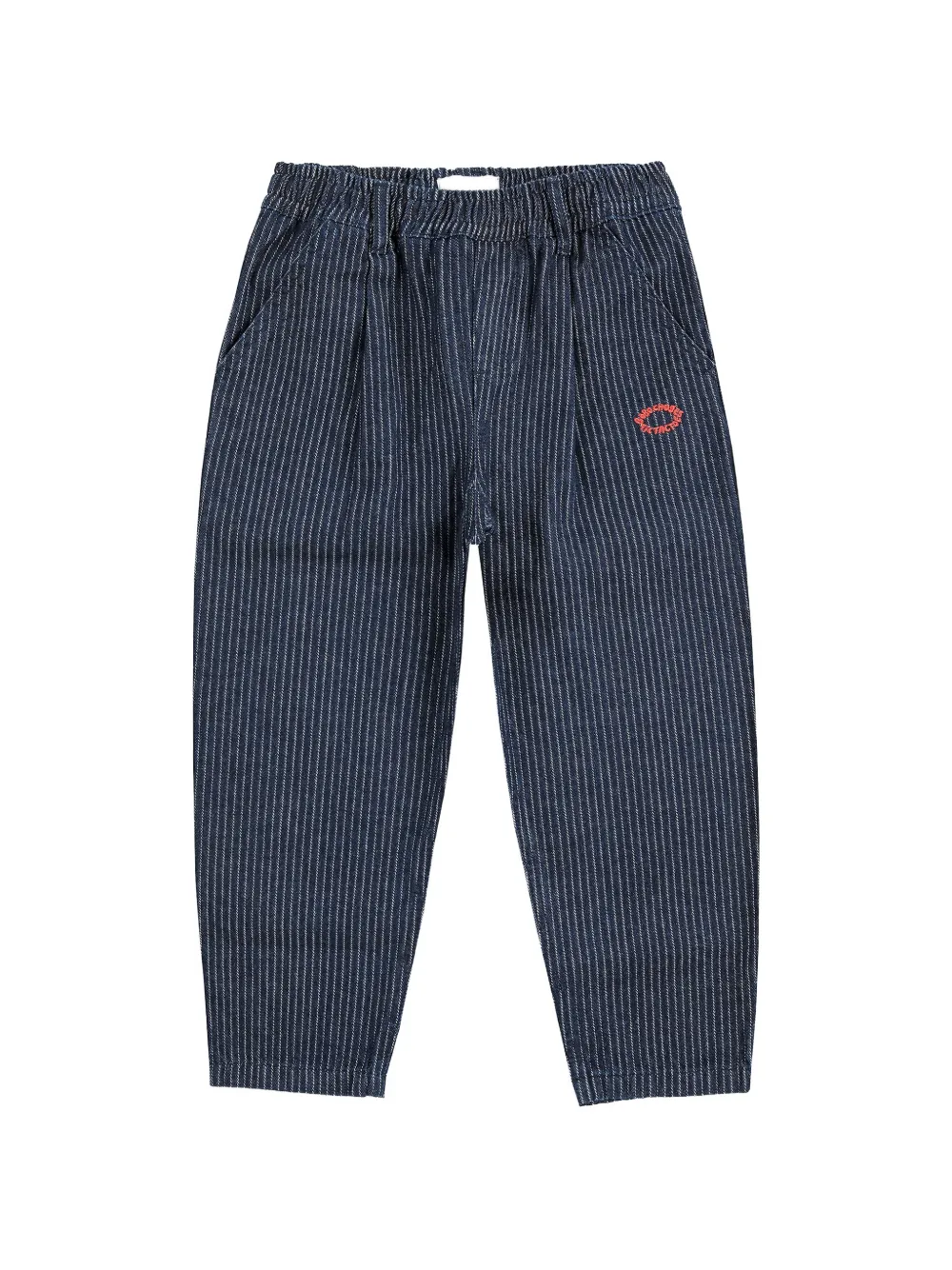 Bobo Choses pinstripe-pattern pleated trousers - Blu