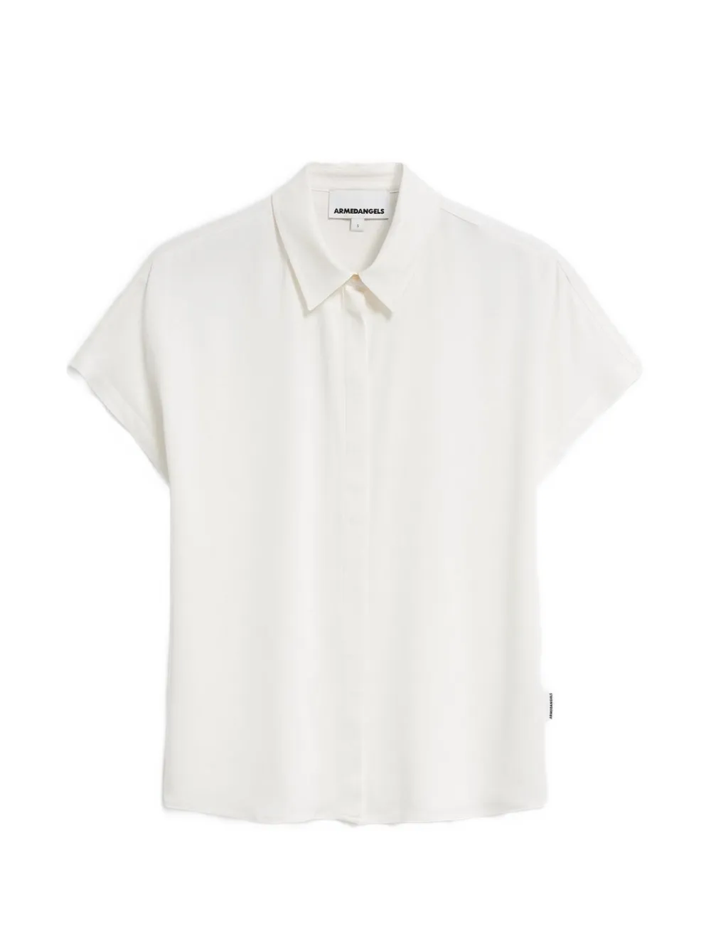 Armedangels Larisaana Short-sleeve Blouse In White