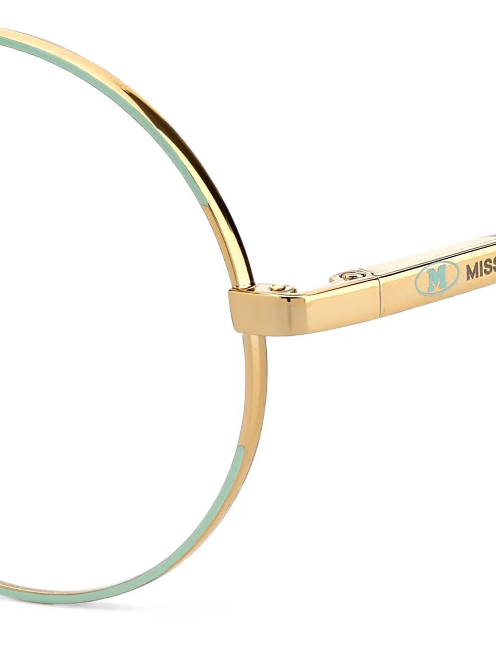 MISSONI EYEWEAR Bril met rond montuur Goud