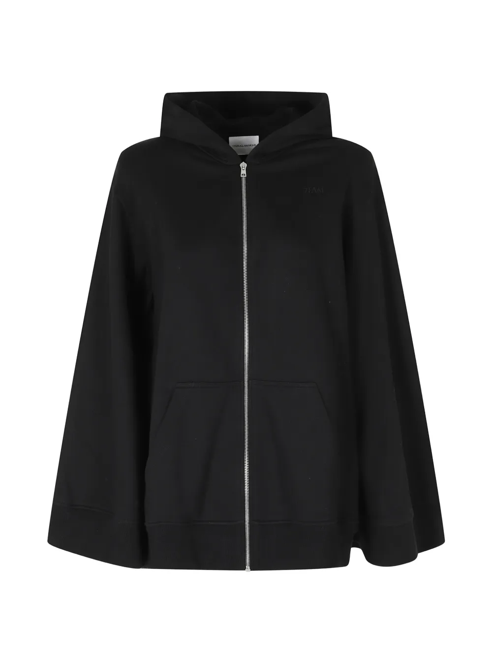 7 For All Mankind hooded zip-up cape