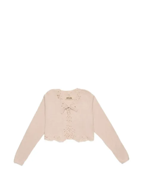 Cult Gaia Nat floral-embroidered cardigan