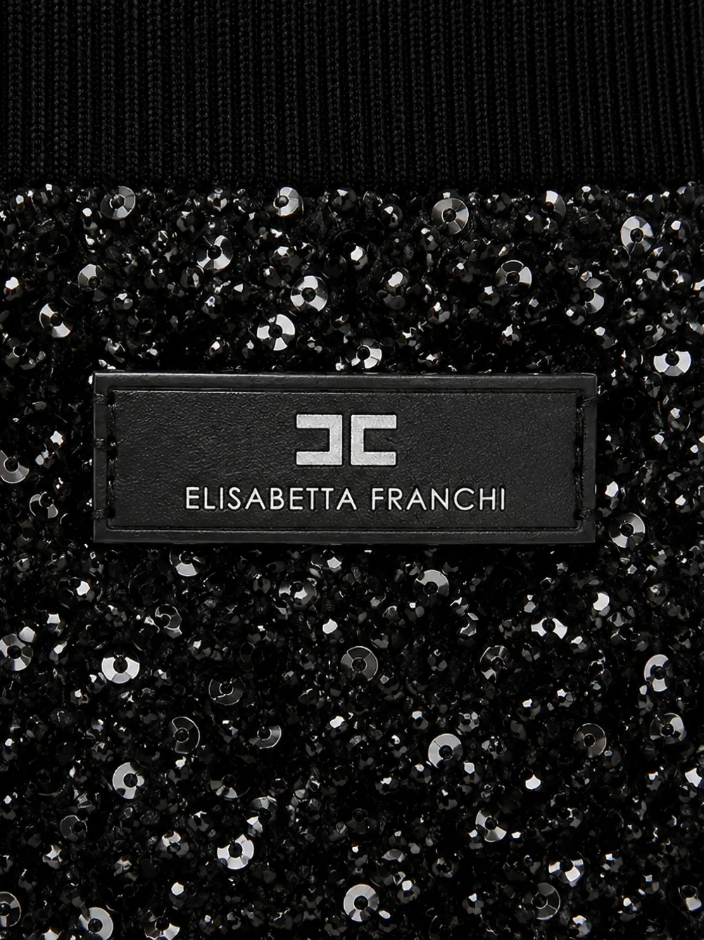 Elisabetta Franchi La Mia Bambina Rok verfraaid met pailletten en logo-patch Zwart