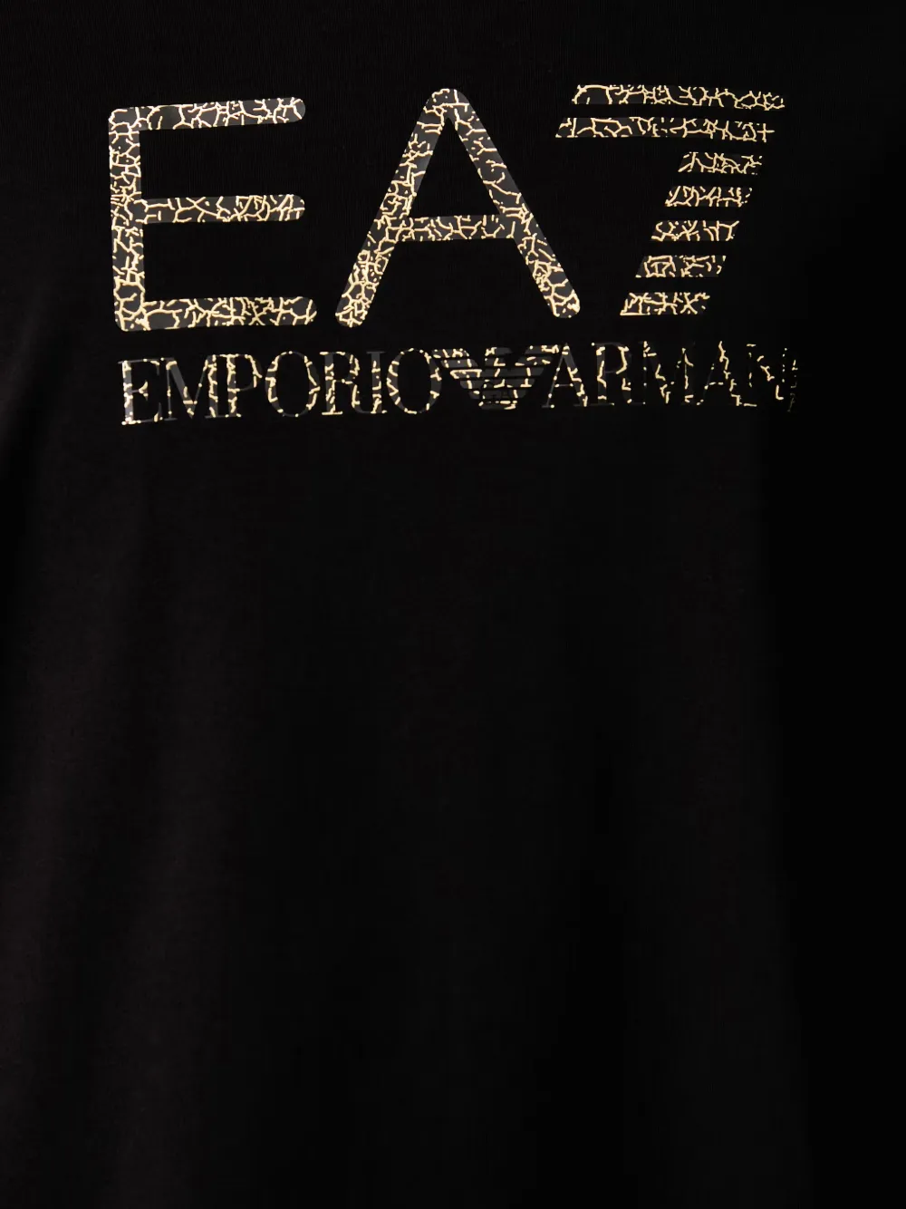 Ea7 Emporio Armani T-shirt met logoprint Zwart