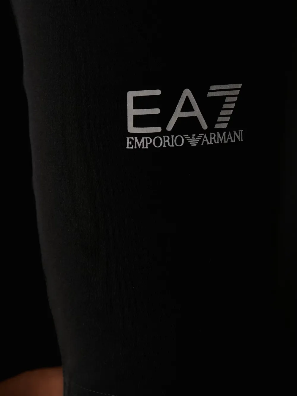 Ea7 Emporio Armani Fietsshorts met logoprint Zwart