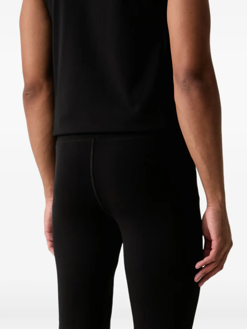 Ea7 Emporio Armani Fietsshorts met logoprint Zwart