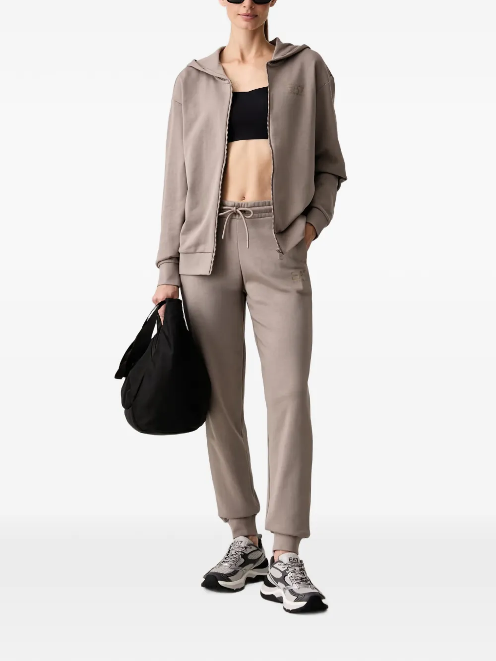 Ea7 Emporio Armani Trainingspak met logoprint Beige