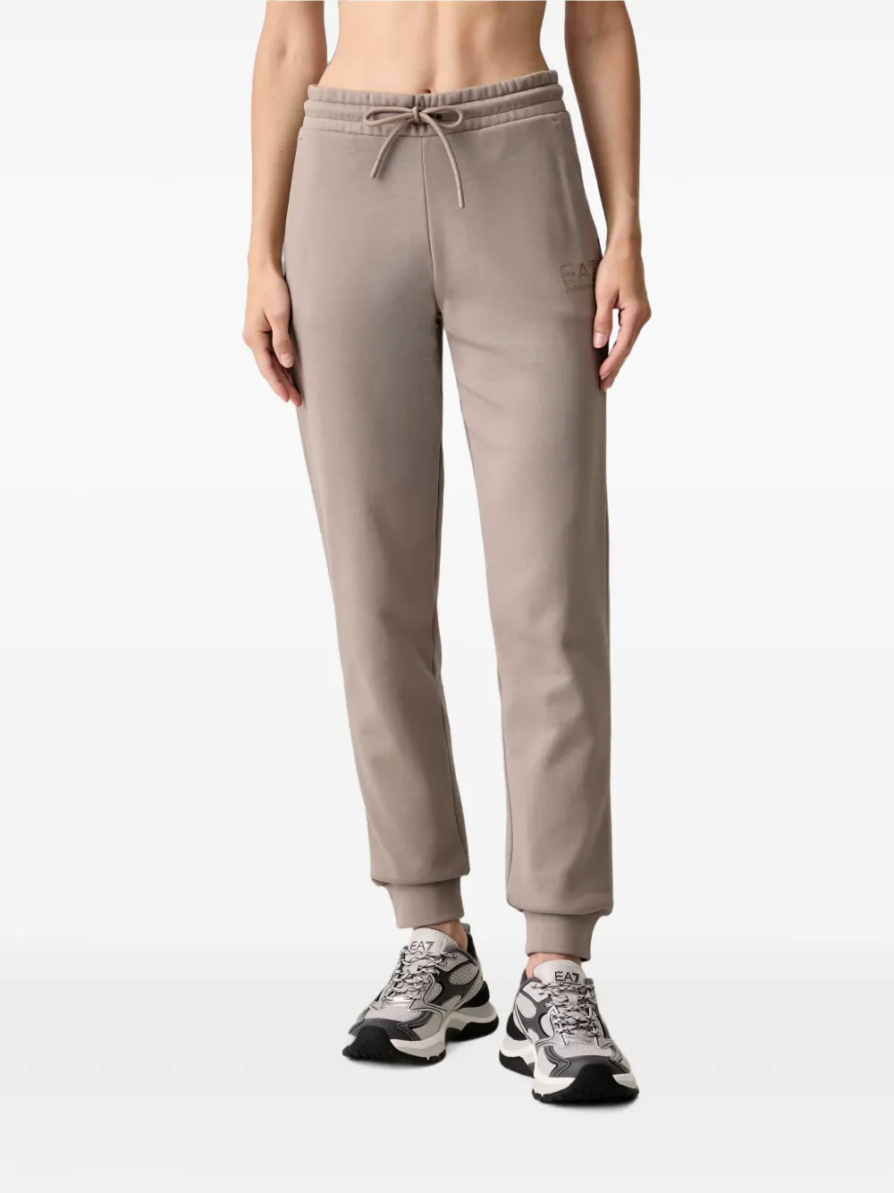 Ea7 Emporio Armani Jogginganzug mit Logo-Print - Nude