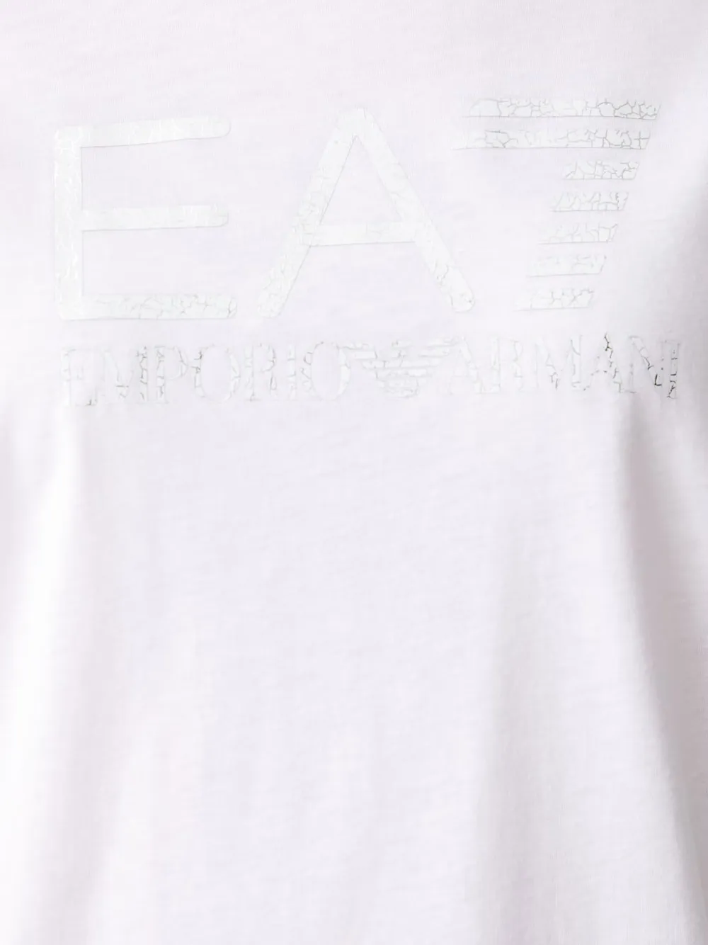 Ea7 Emporio Armani T-shirt met logoprint Wit