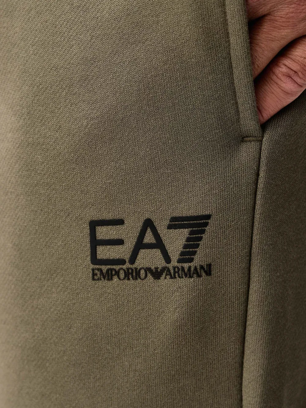 Ea7 Emporio Armani logo-print zip-up tracksuit Groen