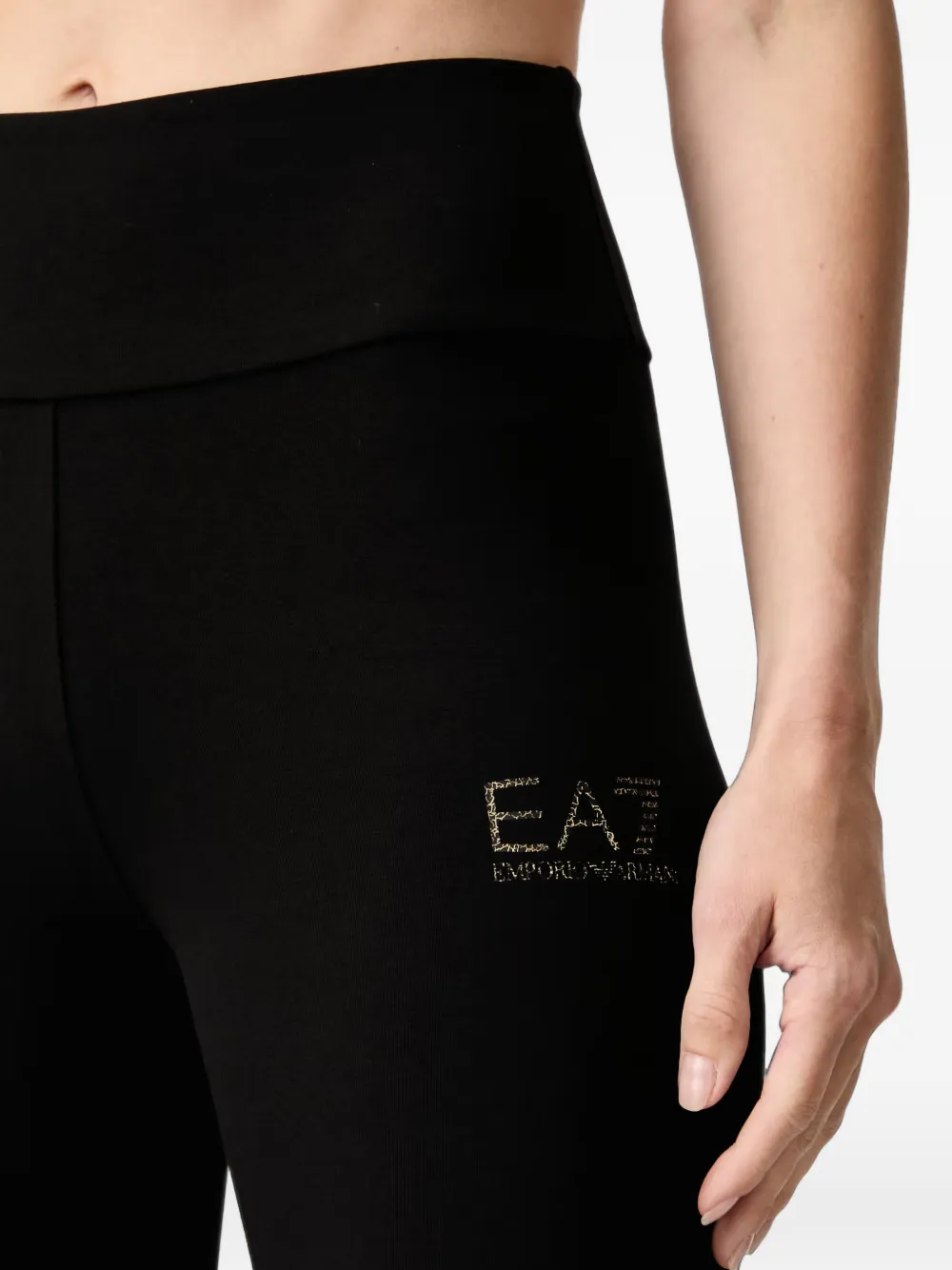 Ea7 Emporio Armani Legging met logoprint Zwart