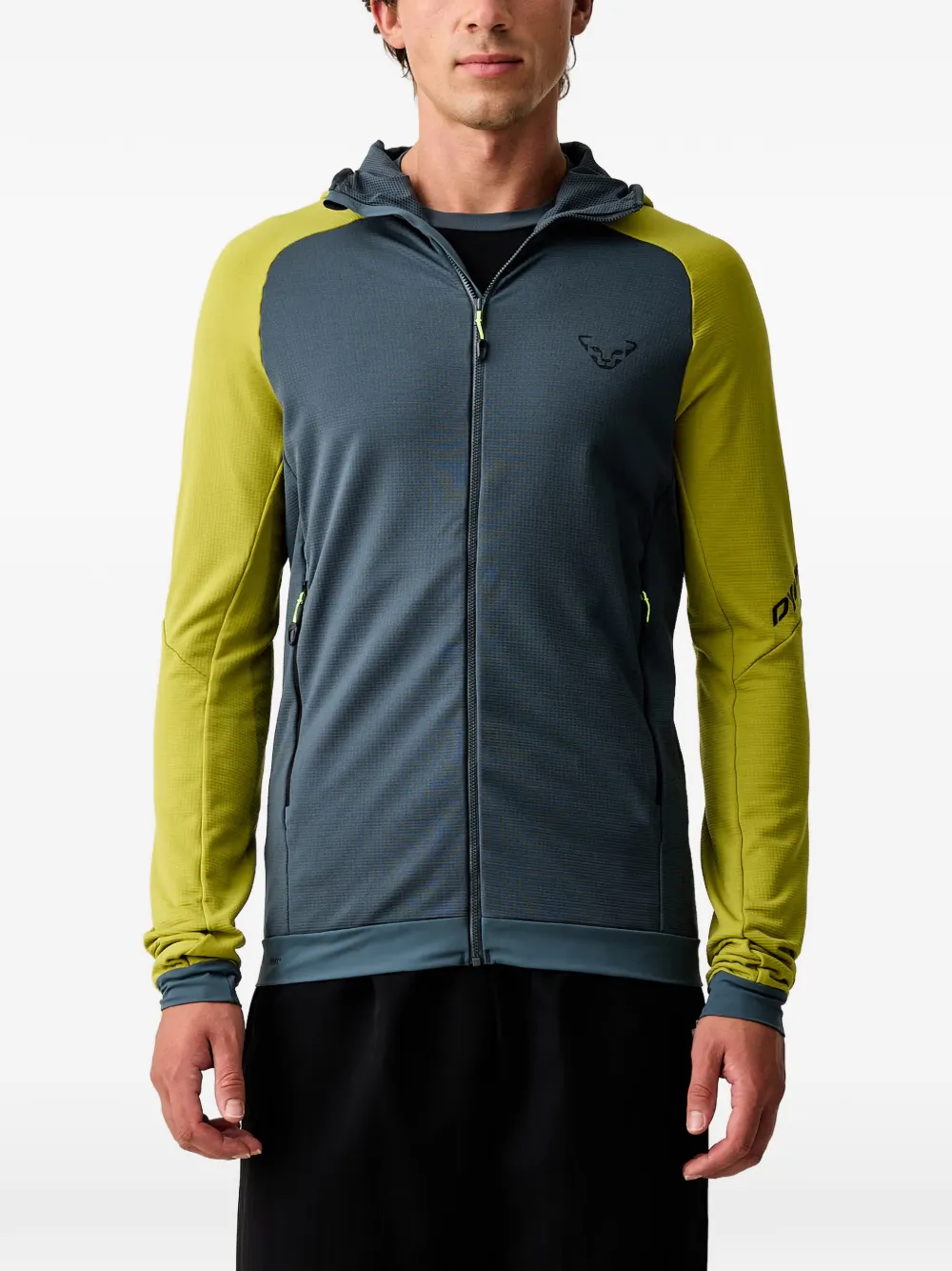Dynafit Logo-print Zip-up Hoodie In Blue