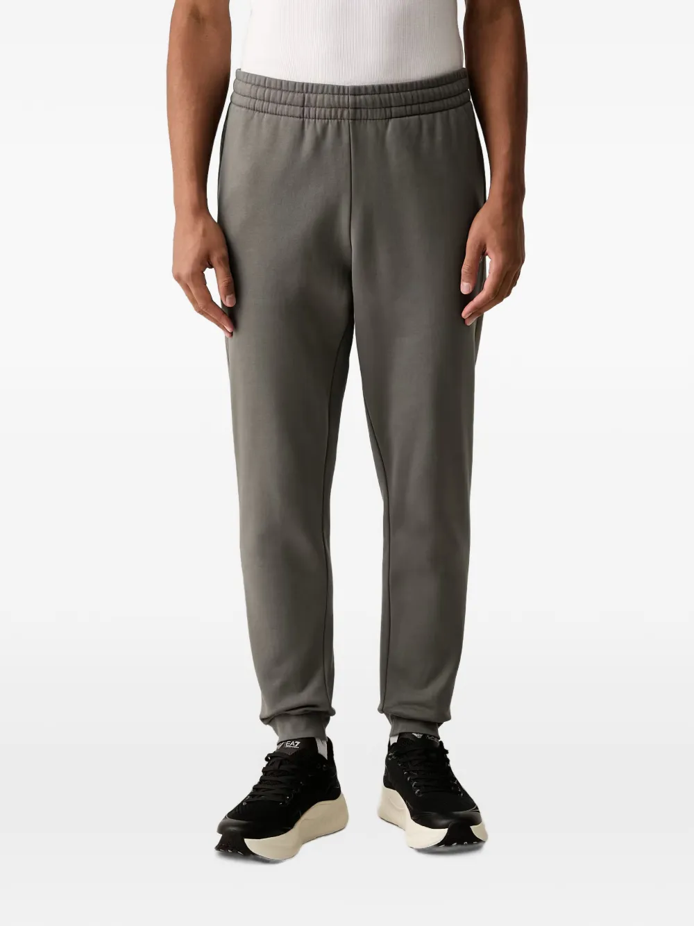 Ea7 Emporio Armani logo-print crew-neck tracksuit Grijs