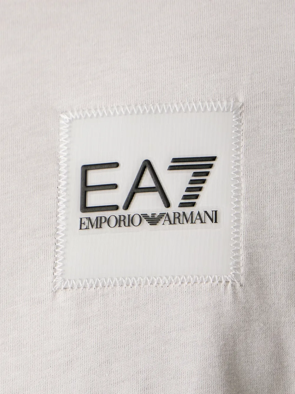 Ea7 Emporio Armani T-shirt met logopatch Grijs