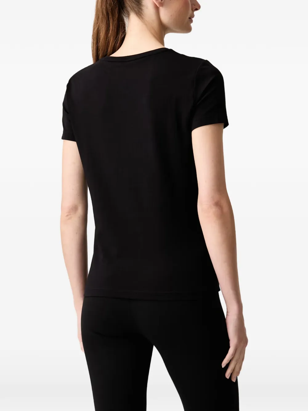 Ea7 Emporio Armani T-shirt met logoprint Zwart