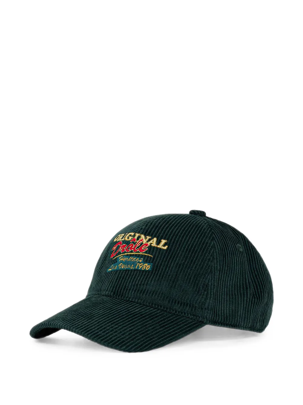 Drôle De Monsieur logo-embroidered corduroy baseball cap