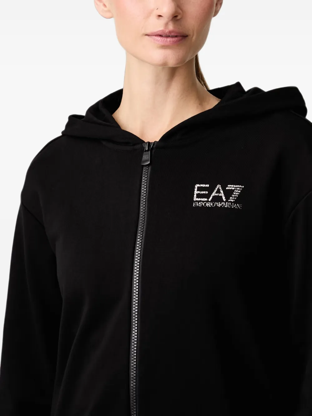 Ea7 Emporio Armani logo-print track suit Zwart