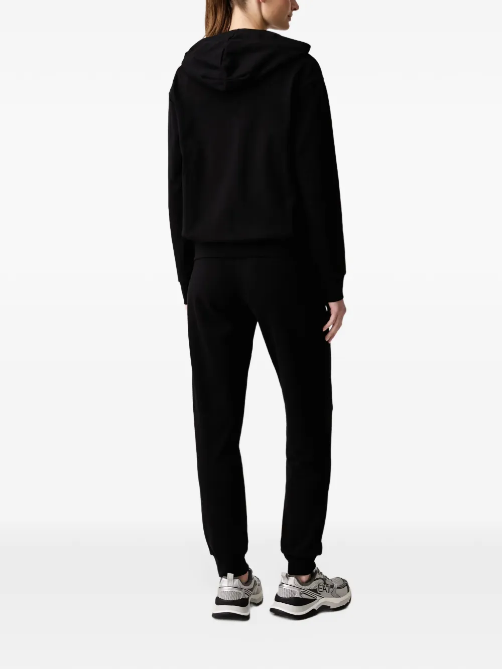 Ea7 Emporio Armani logo-print track suit Zwart