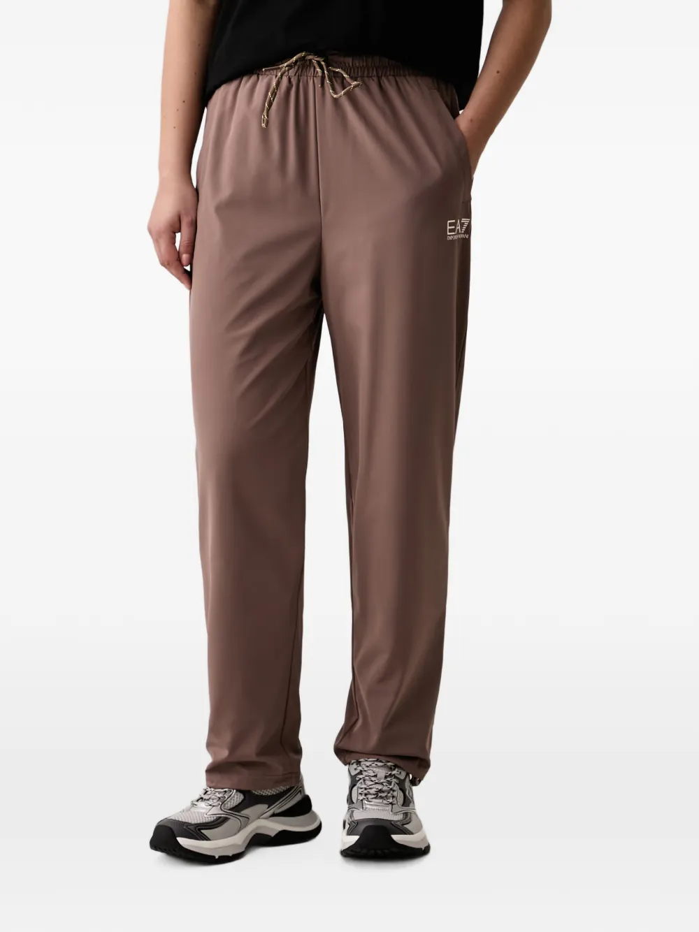 Ea7 Emporio Armani Trainingspak met logoprint Bruin