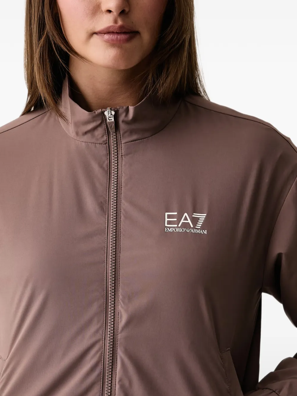 Ea7 Emporio Armani Trainingspak met logoprint Bruin