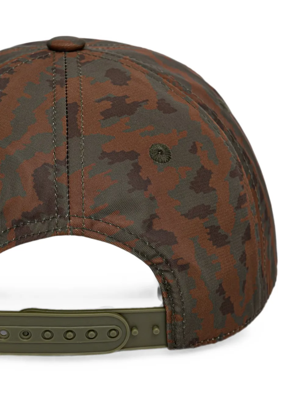 Drôle De Monsieur "Not From Paris Madame" pet met camouflage-print Bruin