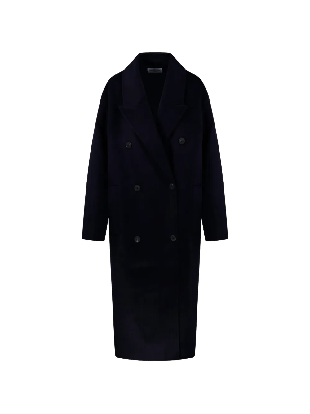 The Dynamis Studio Double-breasted Coat In Blue