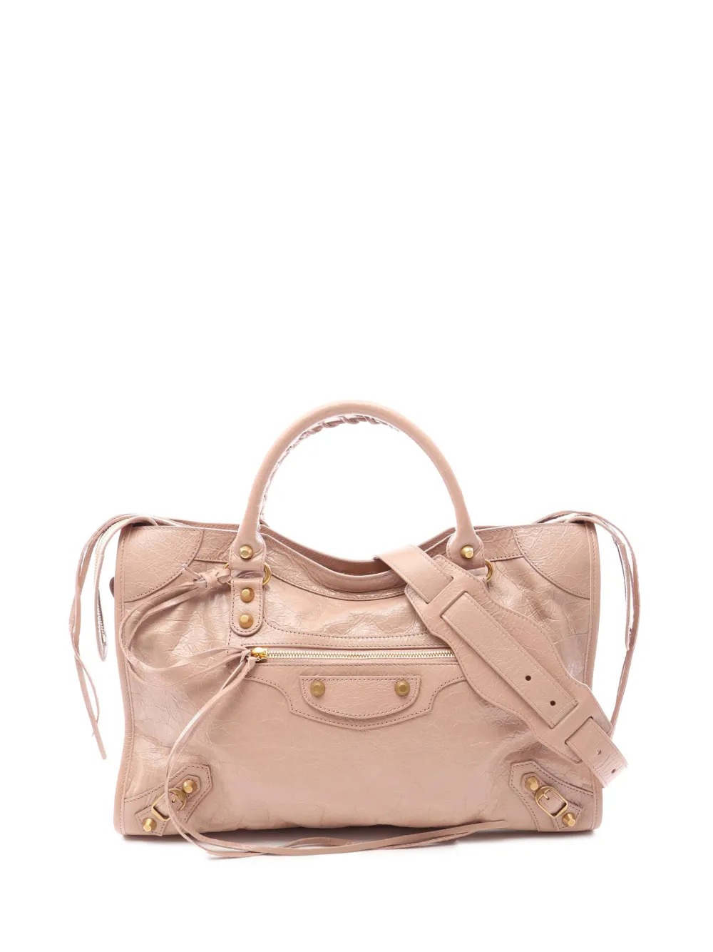 Balenciaga Pre-Owned 2010-2020 Medium Lambskin Le City satchel - Rosa