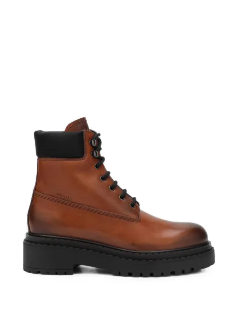 Prada lace-up combat boots