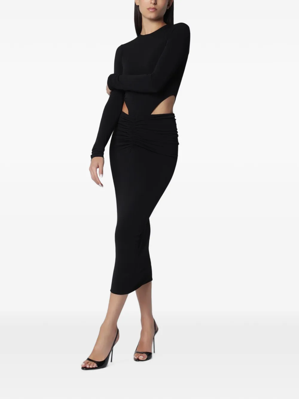 THE ANDAMANE Heloise cut-out midi dress