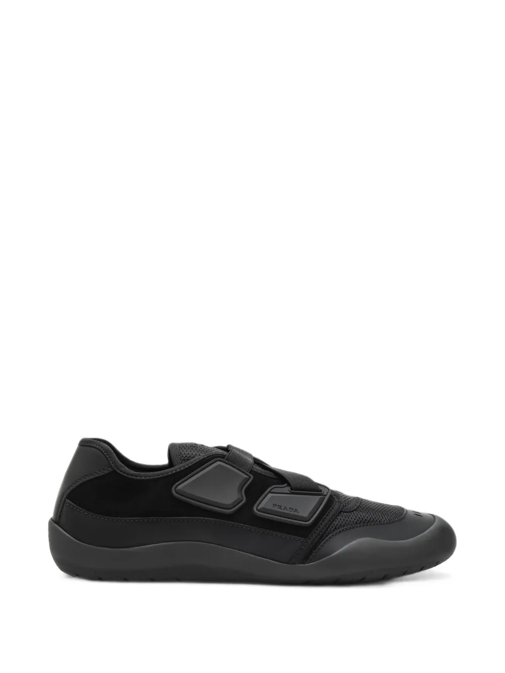 Prada Speedrock Sneakers aus Leder und Mesh - Schwarz